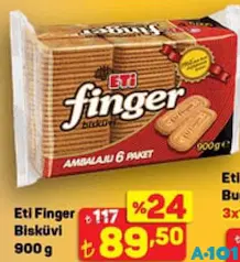ETİ FİNGER BİSKÜVİ 900 G